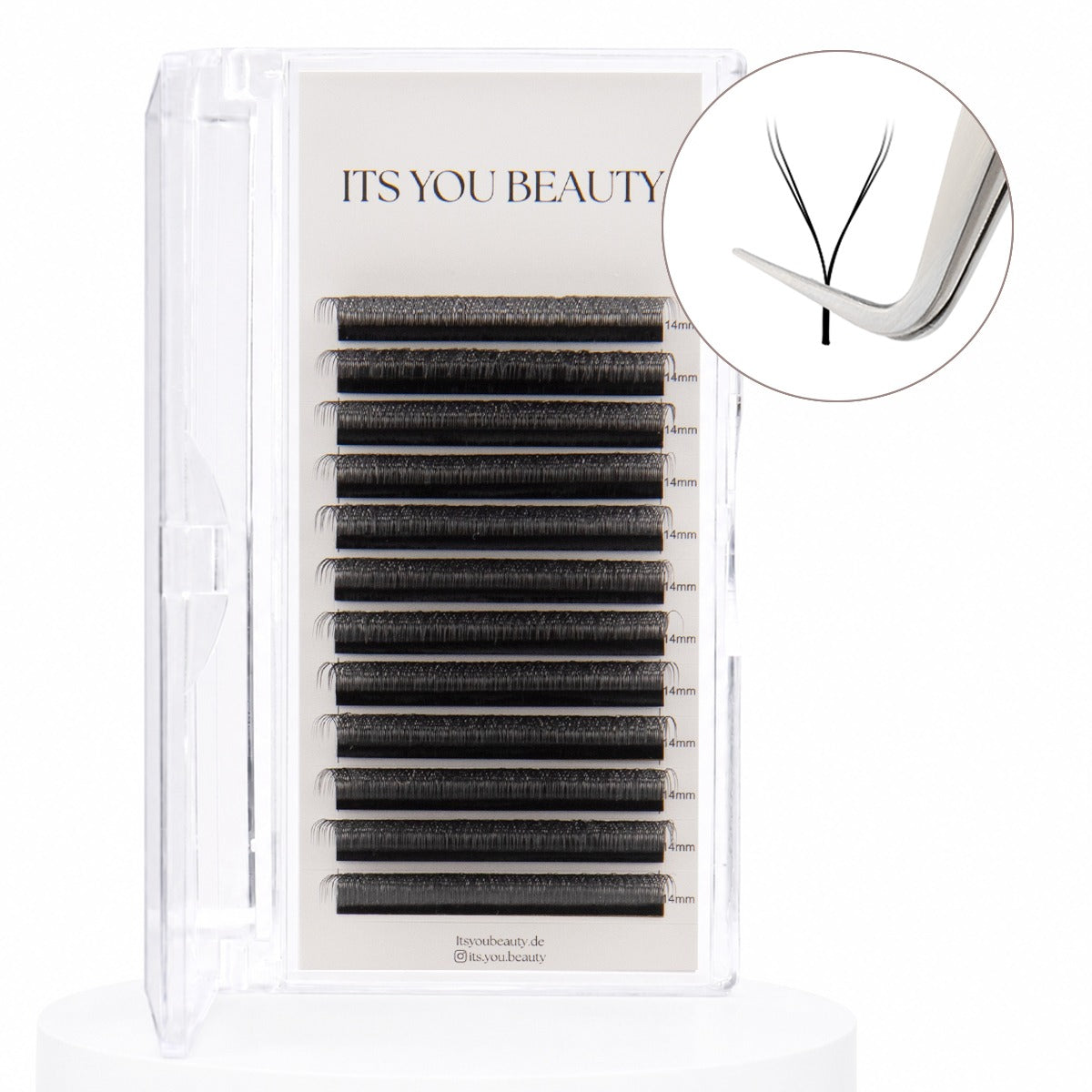 Volume 2D Lashes Tray mit 16 Reihen, geöffnet