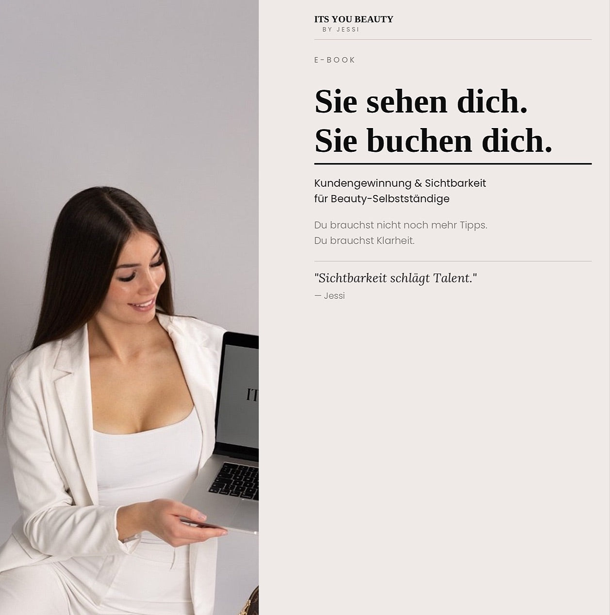 Sie sehen dich. Sie buchen dich. E-BOOK