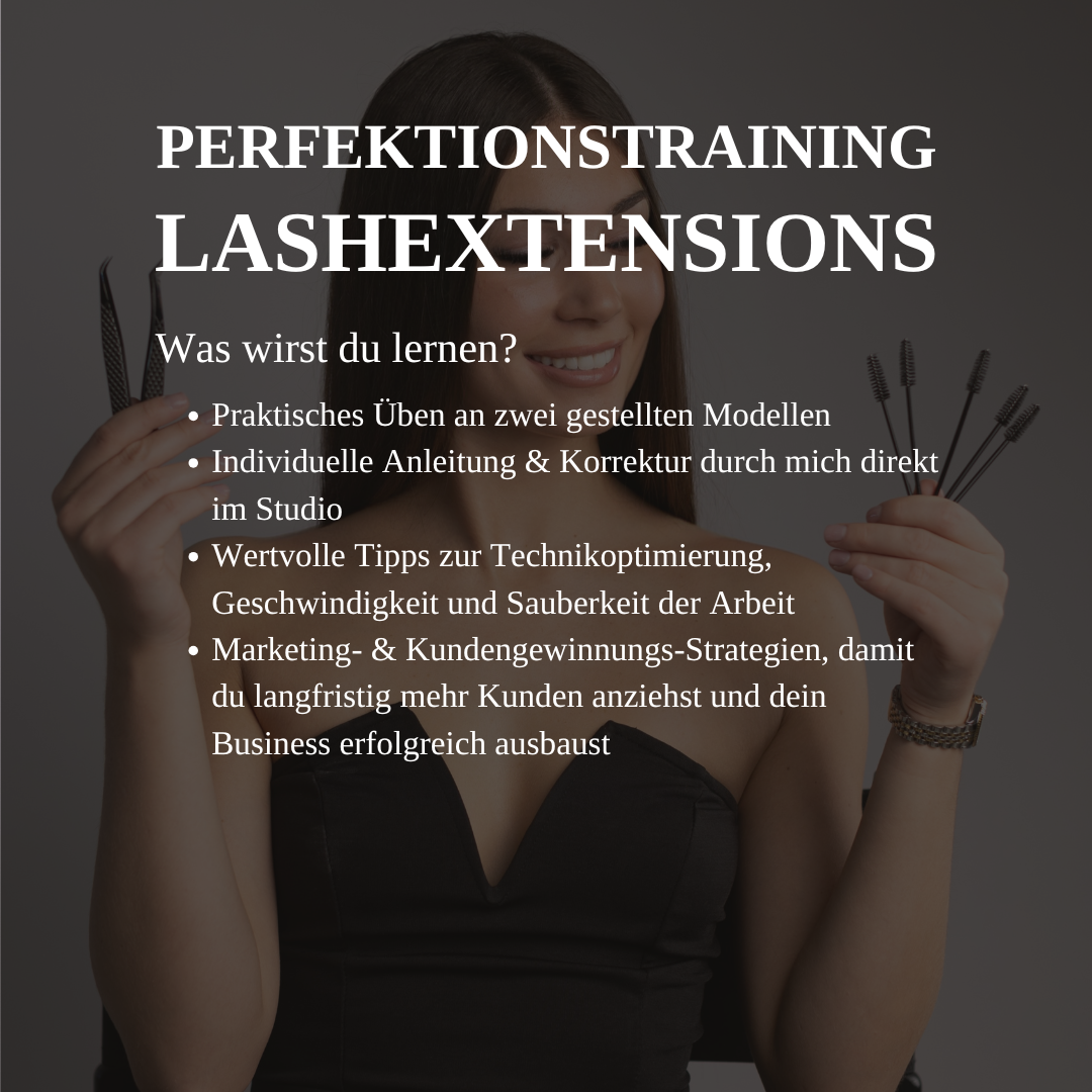 Perfektionstraining Lashextensions