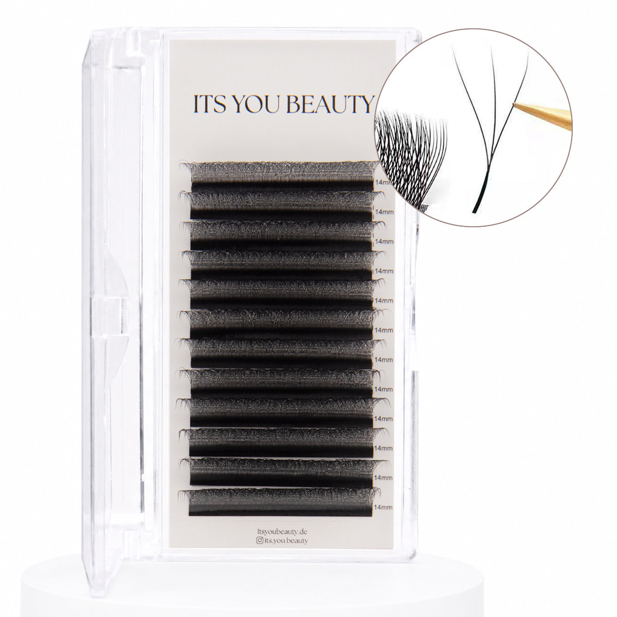 Volume 3D Lashes Tray mit 16 Reihen, geöffnet