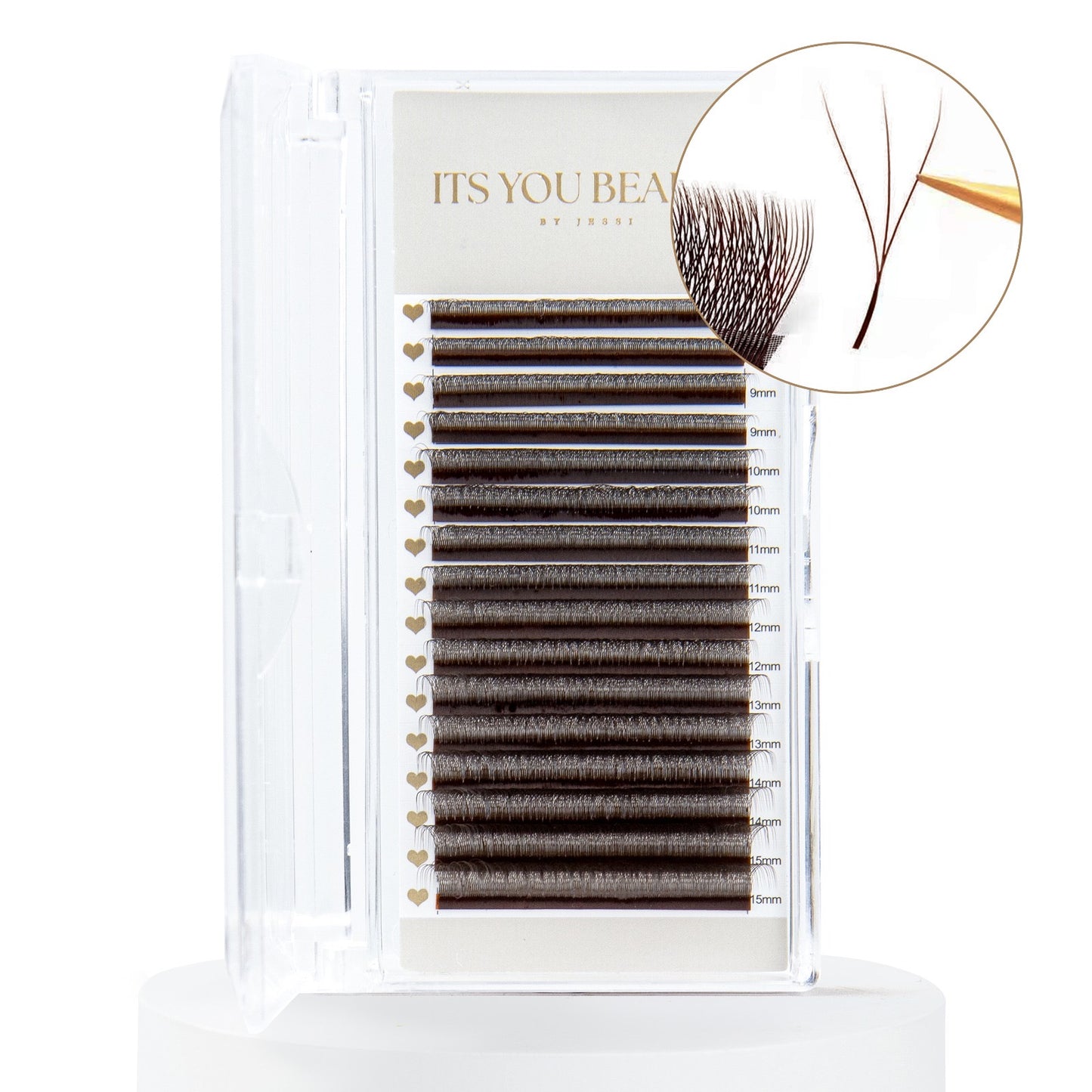Brown Volume 3D Lashes Mix Tray